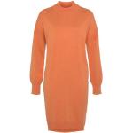 Orange Unifarbene Langärmelige Esprit Midi Midikleider & knielange Kleider mit Kapuze für Damen Größe XS 