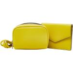 Reduzierte Gelbe Esprit Lederhandtaschen aus Rindsleder 