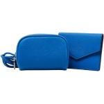 Reduzierte Blaue Esprit Lederhandtaschen aus Rindsleder 