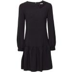Schwarze Langärmelige Esprit Mini Minikleider & kurze Kleider mit Cutwork aus Polyester für Damen Größe XS 