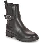 Schwarze Esprit Ankle Boots & Klassische Stiefeletten aus Leder für Damen Größe 36 