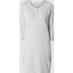 Graue Melierte Esprit Damennachthemden aus Baumwolle Größe M 