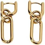 Goldene Esprit Ohrhänger aus Edelstahl 18 Karat für Damen 