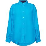 Reduzierte Blaue Oversize Esprit Hemdblusen aus Lyocell für Damen Größe L 