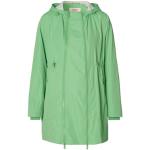 Grüne Wasserdichte Esprit Tragejacken aus Polyester mit Kapuze für Damen Größe L 