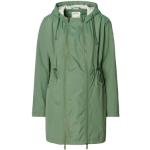 Grüne Wasserdichte Esprit Tragejacken aus Polyester mit Kapuze für Damen Größe M 