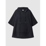 Schwarze Esprit Ponchos mit Kapuze aus Baumwolle für Damen Einheitsgröße 