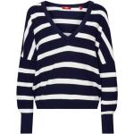 Reduzierte Marineblaue Esprit V-Ausschnitt V-Shirts aus Baumwolle Größe XS 