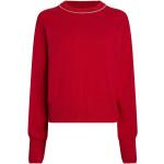 Reduzierte Rote Esprit Kaschmir-Pullover mit Puffärmeln aus Wolle Größe XS 