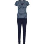 Blaue Esprit Bio Stillpyjamas für Damen Größe XL 