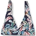 Reduzierte Marineblaue Esprit Bikini-Tops mit Meer-Motiv gepolstert für Damen Größe M 