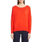 Rote Langärmelige Esprit T-Shirts aus Viskose für Damen Größe XXL 