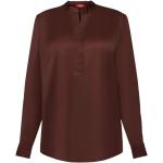 Reduzierte Braune Esprit V-Ausschnitt Festliche Blusen aus Viskose für Damen Größe L 