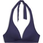 Blaue Esprit Neckholder-Bikinis mit Meer-Motiv ohne Bügel für Damen Größe S 