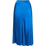 Reduzierte Blaue Esprit Midi Slip Skirts & Satinröcke aus Viskose für Damen Größe S 