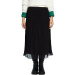 Reduzierte Schwarze Elegante Esprit Midi Festliche Röcke mit Reißverschluss aus Chiffon für Damen Größe XS für den für den Winter 