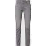 Graue Esprit Slim Fit Jeans mit Reißverschluss aus Baumwolle für Damen Größe XS Weite 26, Länge 32 