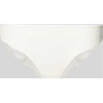 Offwhitefarbene Unifarbene Esprit Damenslips & Damenpanties aus Polyamid Größe S 
