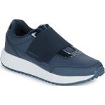 Reduzierte Blaue Esprit Low Sneaker für Damen Größe 36 mit Absatzhöhe bis 3cm 