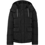 Schwarze Gesteppte Esprit Winterjacken mit Reißverschluss mit Kapuze für Herren Größe XL 