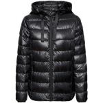 Schwarze Gesteppte Esprit Winterjacken aus Polyester mit Kapuze für Damen Größe L für den für den Winter 