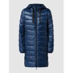 Marineblaue Gesteppte Wasserdichte Esprit Damensteppmäntel & Damenpuffercoats aus Polyester mit Kapuze Größe XS 