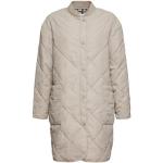 Reduzierte Taupefarbene Gesteppte Esprit Damensteppmäntel & Damenpuffercoats mit Reißverschluss aus Polyamid Größe XL 