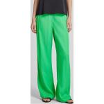 Neongrüne Unifarbene Loose Fit Esprit Stoffhosen aus Viskose für Damen Größe XS Weite 34, Länge 32 