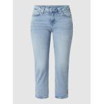 Reduzierte Hellblaue Esprit Straight Leg Jeans mit Reißverschluss aus Baumwolle für Damen Größe XS 