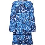 Reduzierte Blaue Esprit Nachhaltige Spitzenkleider aus Baumwolle für Damen Größe L für den für den Sommer 