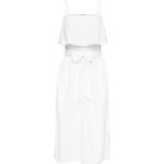 Reduzierte Weiße Esprit Sommerkleider aus Leinen für Damen Größe XL 
