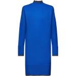 Reduzierte Blaue Esprit Stehkragen Strickkleider aus Polyamid für Damen Größe XL 