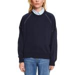 Reduzierte Dunkelblaue Esprit Rundhals-Ausschnitt Damensweatshirts aus Baumwolle Größe L 