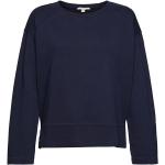 Reduzierte Dunkelblaue Unifarbene Esprit Rundhals-Ausschnitt Damensweatshirts aus Baumwolle Größe XL für den für den Herbst 