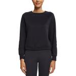 Reduzierte Schwarze Esprit Rundhals-Ausschnitt Damensweatshirts aus Baumwolle Größe S 