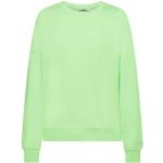 Reduzierte Grüne Langärmelige Esprit Rundhals-Ausschnitt Damensweatshirts aus Baumwolle mit Kapuze Größe XS 