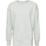 Reduzierte Hellgraue Langärmelige Esprit Rundhals-Ausschnitt Damensweatshirts aus Baumwolle mit Kapuze Größe L für den für den Herbst 
