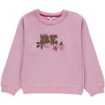 Reduzierte Mauvefarbene Langärmelige Esprit Rundhals-Ausschnitt Kindersweatshirts aus Baumwolle für Mädchen Größe 134 