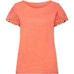 Korallenrote Esprit T-Shirts für Damen Größe L 