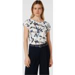 Offwhitefarbene Blumenmuster Casual Esprit T-Shirts aus Baumwolle für Damen Größe XL 