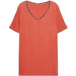 Rote Blumenmuster Esprit V-Ausschnitt T-Shirts aus Jersey für Damen Größe L für den für den Frühling 