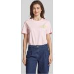 Rosa Esprit T-Shirts aus Baumwolle für Damen Größe L 