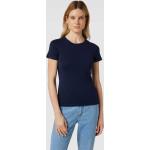 Marineblaue Esprit T-Shirts aus Baumwolle für Damen Größe M 