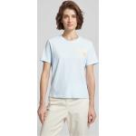 Hellblaue Esprit T-Shirts aus Baumwolle für Damen Übergrößen 