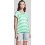 Grüne Gestreifte Esprit T-Shirts aus Baumwolle für Damen Größe L 