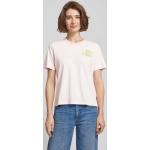 Rosa Gestreifte Esprit T-Shirts aus Baumwolle für Damen Größe S 