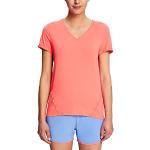 Korallenrote Esprit Sports T-Shirts aus Microfaser für Damen Größe L 