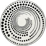 Weiße Moderne Esprit Runde Webteppiche 100 cm aus Polypropylen 