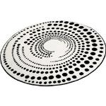 Weiße Esprit Runde Design-Teppiche 200 cm aus Polypropylen 