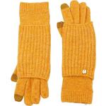 Orange Melierte Touchscreen-Handschuhe für Damen Einheitsgröße 